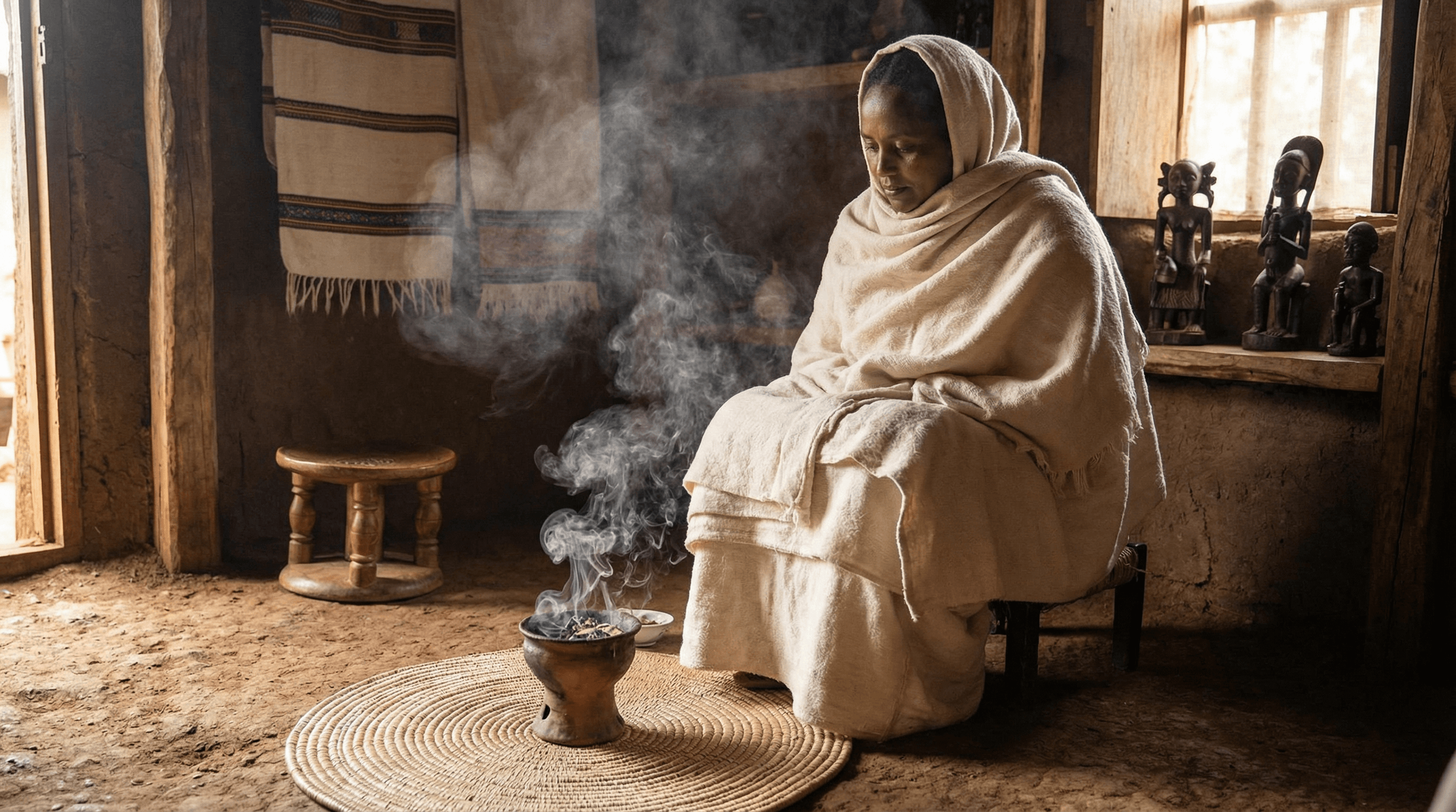 Traditional Habesha Tish body therapy ritual at Meborat Spa